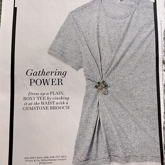 NWT Kenneth J Lane Couture Collection Silvertone Gray Crystal Brooch Collectible - Picture 2 of 11